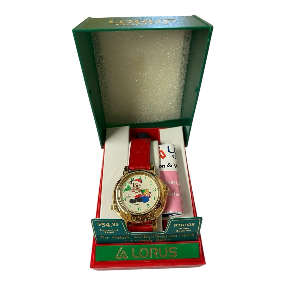 Lorus Disney Mickey Mouse Santa's Mickey Christmas Men's Wrist Watch